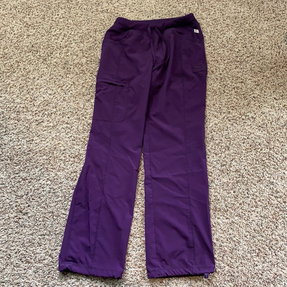 Purple Women's Straight-Leg Scrub Pants